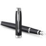 Ручка перьевая PARKER IM ESSENTIAL F319 (2143638) Matte Black CT M сталь нержавеющая